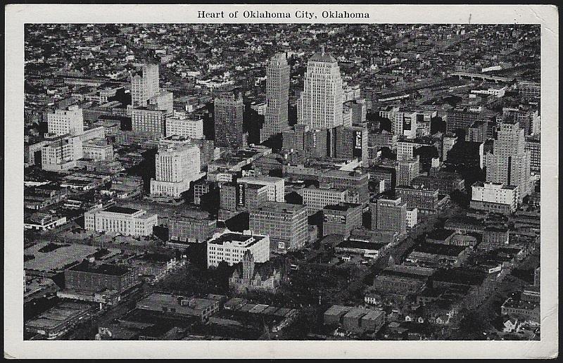 Postcard - Heart of Oklahoma City, Oklahoma