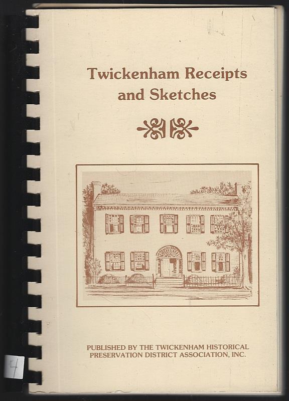 Twickenham Historic Preservation - Twickenham Receipts and Sketches