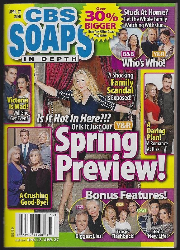 C B S Soaps In Depth - Cbs Soaps in Depth Magazine April 27, 2020