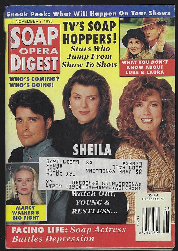 Soap Opera Digest - Soap Opera Digest November 9, 1993