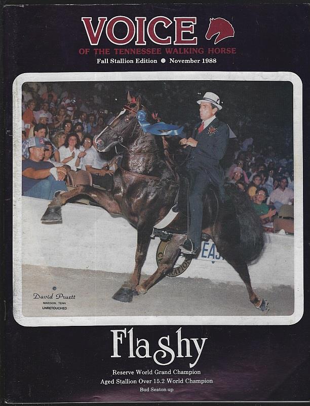Tennessee Walking Horse - Voice of the Tennessee Walking Horse Magazine November 1988 Fall Stallion Edition