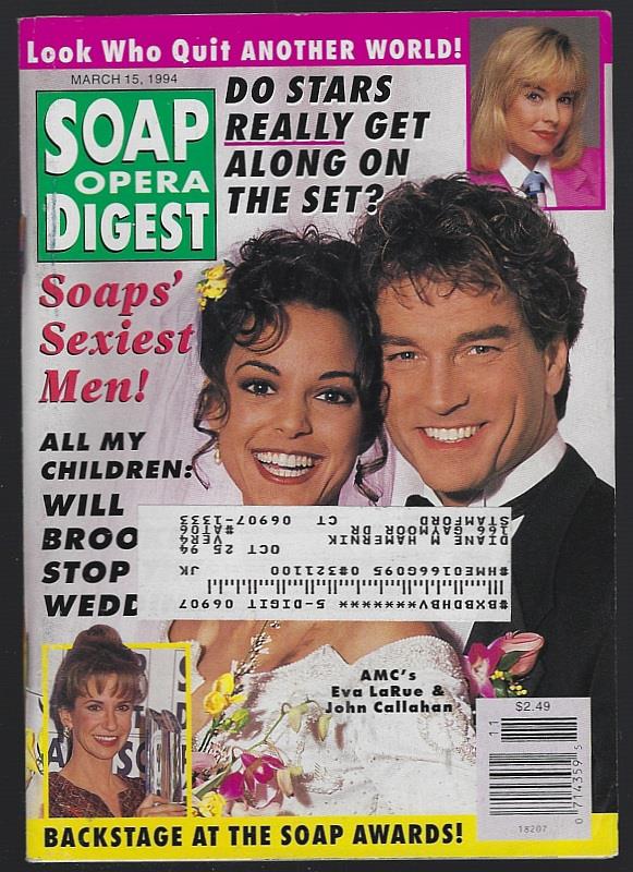 Soap Opera Digest - Soap Opera Digest March 15, 1994