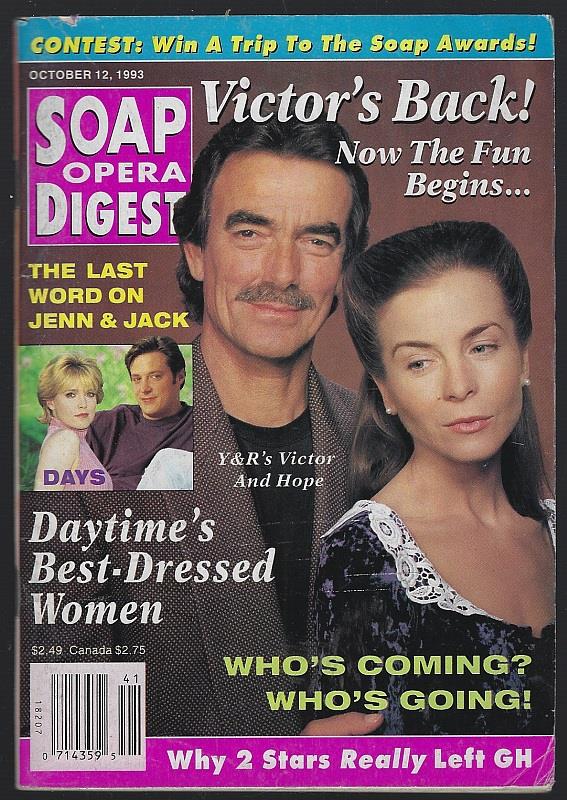 Soap Opera Digest - Soap Opera Digest October 12, 1993