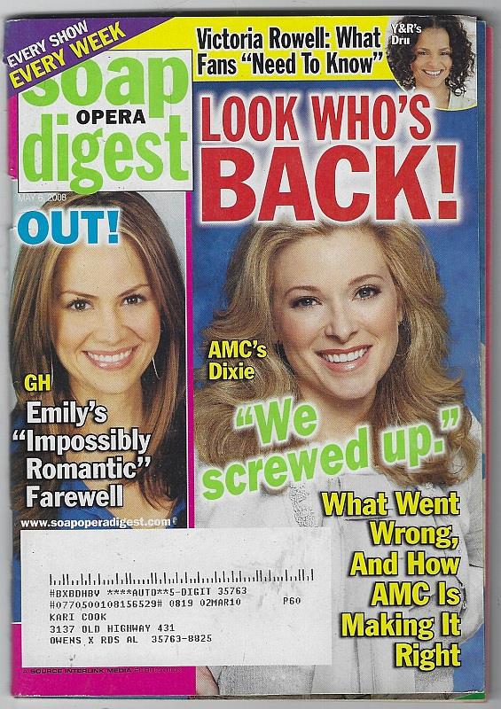 Soap Opera Digest - Soap Opera Digest May 6, 2008