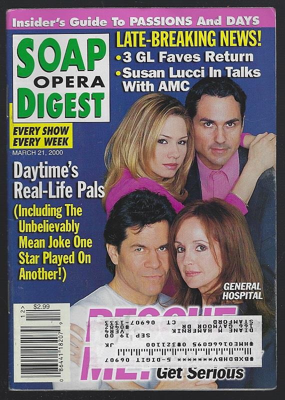 Soap Opera Digest - Soap Opera Digest March 21, 2000