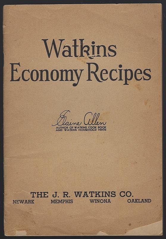 Allen, Elaine - Watkins Economy Recipes