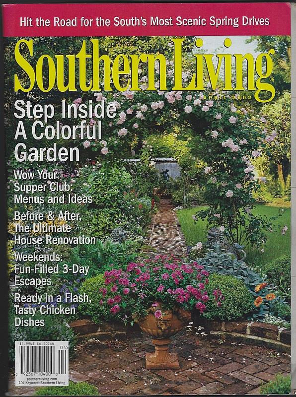 Southern Living - Southern Living Magazine April 2002