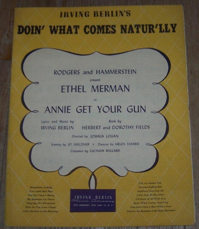 Sheet Music - Doin' What Comes Natur'lly