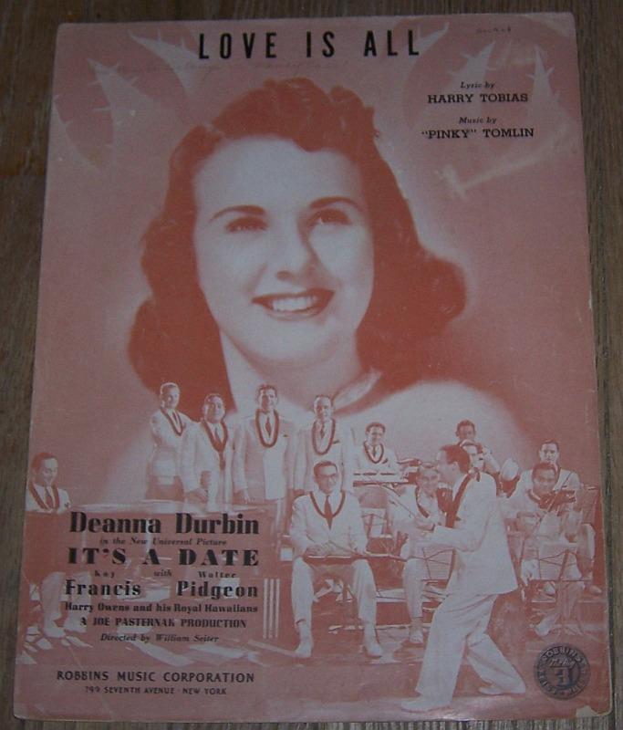 Sheet Music - Love Is All