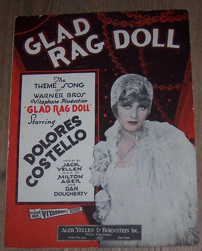 Sheet Music - Glad Rag Doll