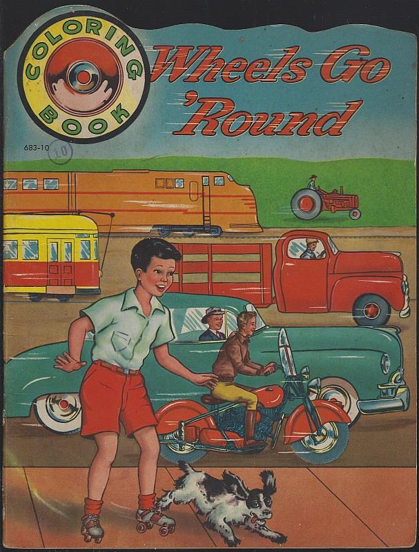 Whitman - Wheels Go Round Coloring Book
