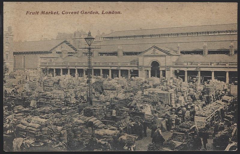 Postcard - Fruit Market, Covent Garden, London, England