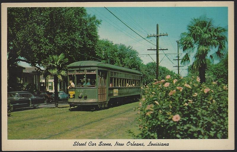 STREET CAR SCENE, NEW ORLEANS, LOUISIANA