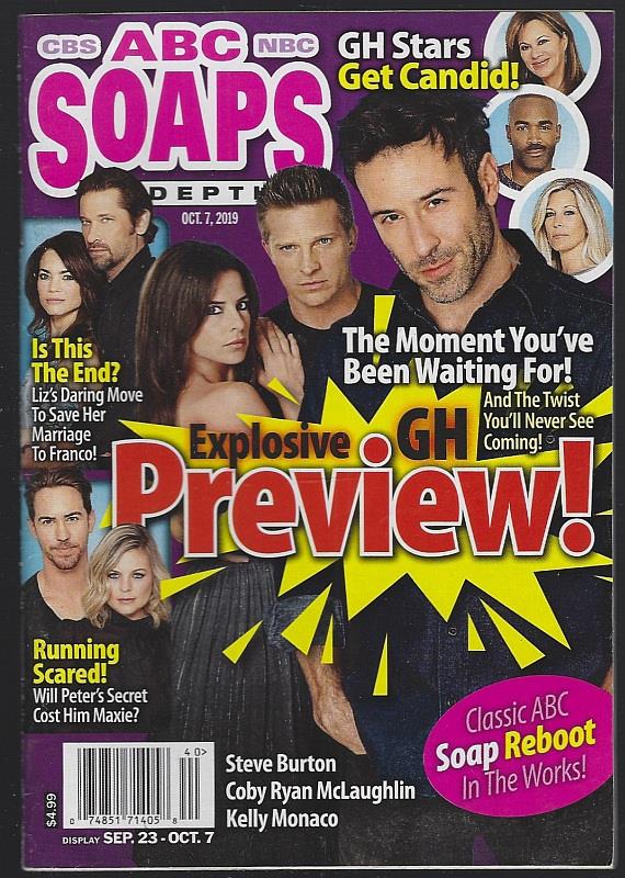 Soaps In Depth - Abc, Cbs, Nbc Soaps in Depth Magazine October 7, 2019