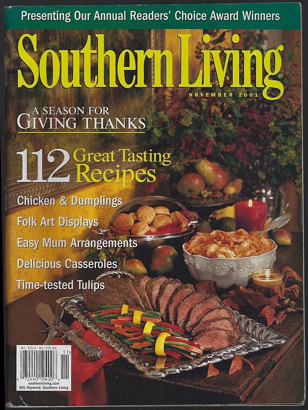 Southern Living - Southern Living Magazine November 2001