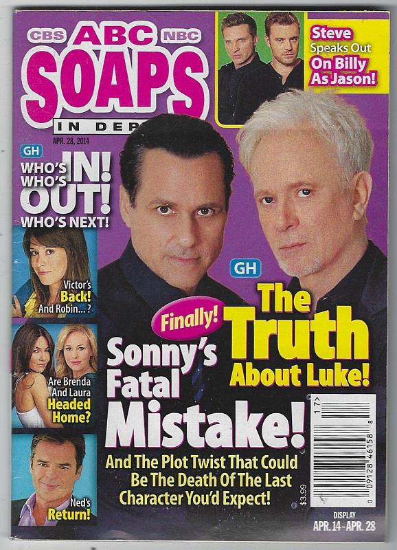 ABC, CBS, NBC SOAPS IN DEPTH MAGAZINE APRIL 28, 2014