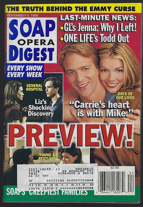 SOAP OPERA DIGEST NOVEMBER 3, 1998