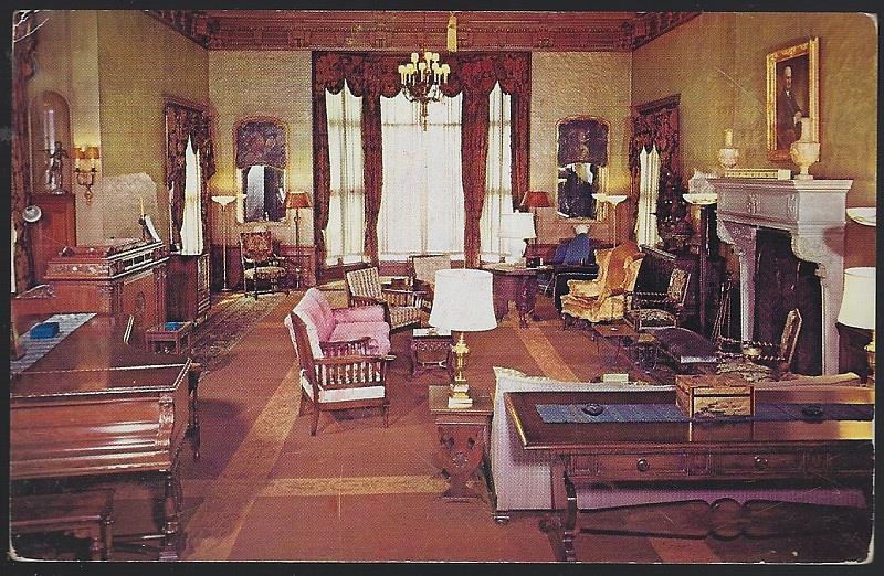 Postcard - Music Room, Moraine Farm, Dayton, Ohio