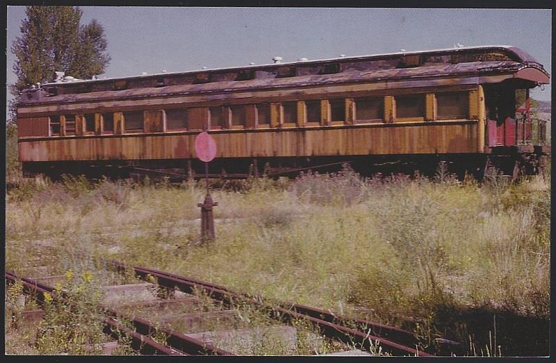 Postcard - Milwaukee Road Observation Car Armour, Faded Rose