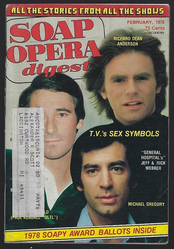 SOAP OPERA DIGEST FEBRUARY 1978