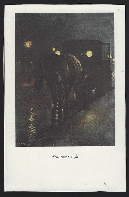 NEW YEAR'S NIGHT LUCY KEMP-WELCH BLACK BEAUTY ILLUSTRATION