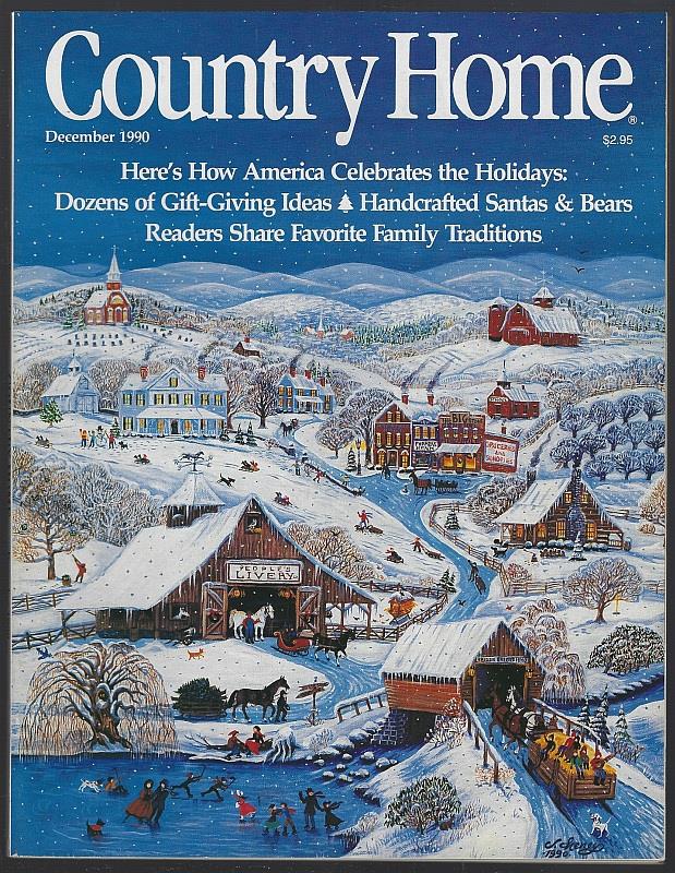 COUNTRY HOME MAGAZINE DECEMBER 1990