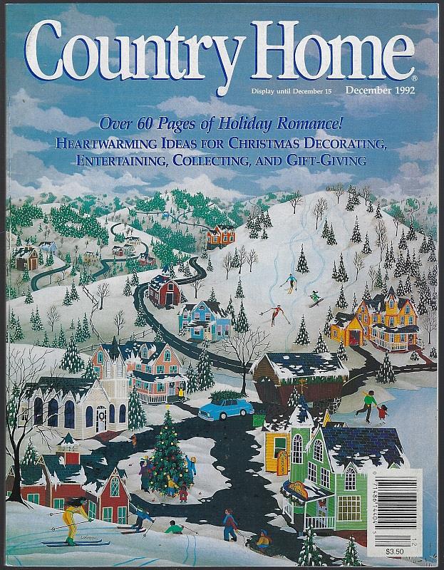 COUNTRY HOME MAGAZINE DECEMBER 1992