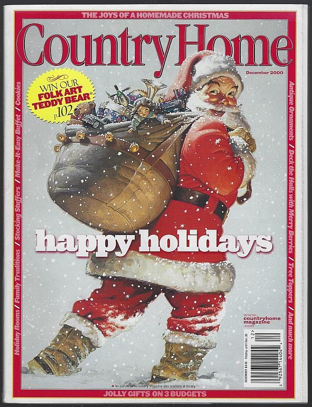 COUNTRY HOME MAGAZINE DECEMBER 2000
