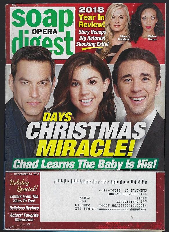 SOAP OPERA DIGEST DECEMBER 31, 2018