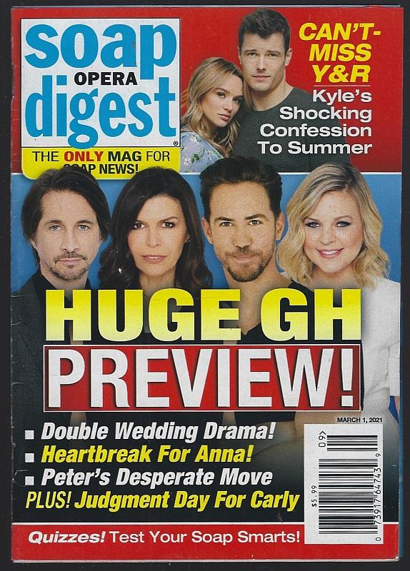 SOAP OPERA DIGEST MARCH 1, 2021