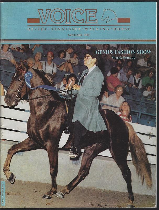 VOICE OF THE TENNESSEE WALKING HORSE MAGAZINE JANUARY 1992