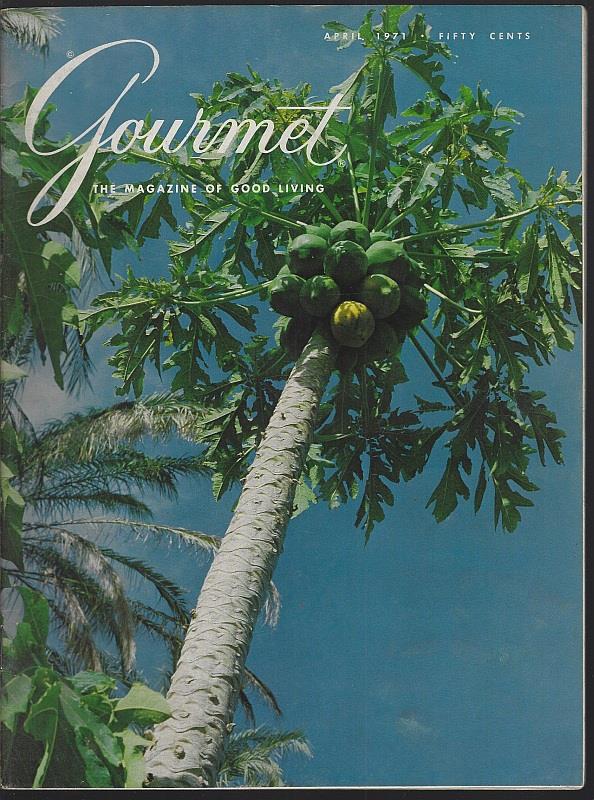 GOURMET MAGAZINE APRIL 1971