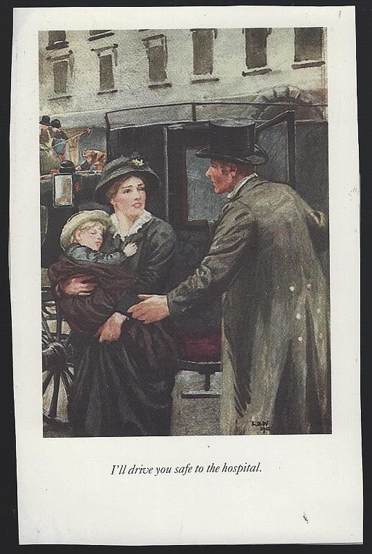 I'LL DRIVE YOU SAFE TO THE HOSPITAL LUCY KEMP-WELCH BLACK BEAUTY ILLUSTRATION