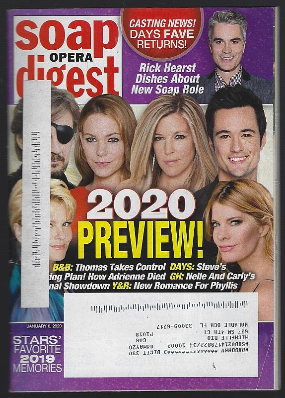 SOAP OPERA DIGEST JANUARY 6, 2020