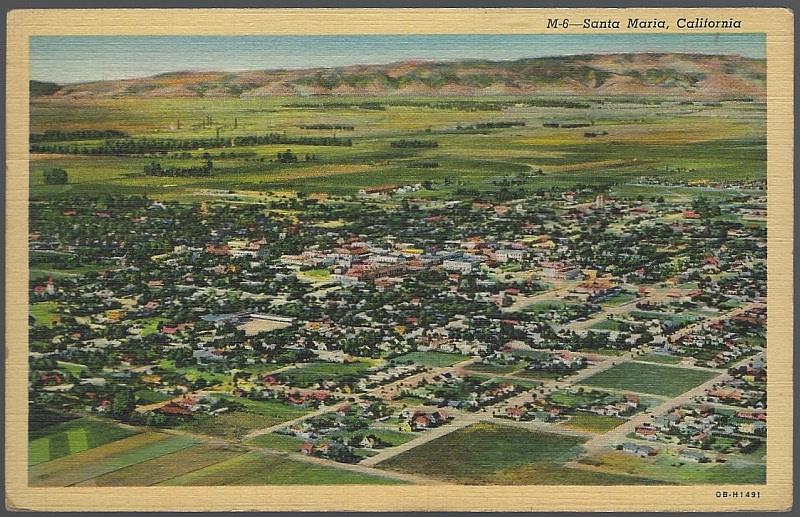 AIR VIEW OF SANTA MARIA, CALIFORNIA