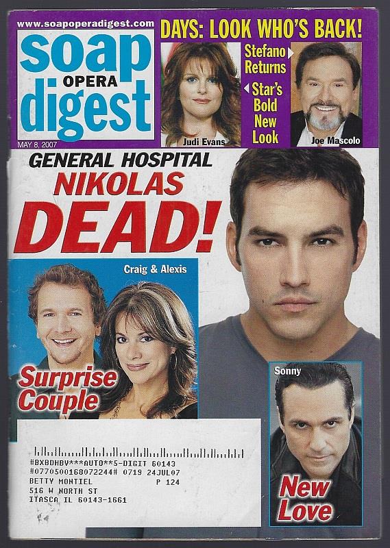 SOAP OPERA DIGEST MAY 8, 2007