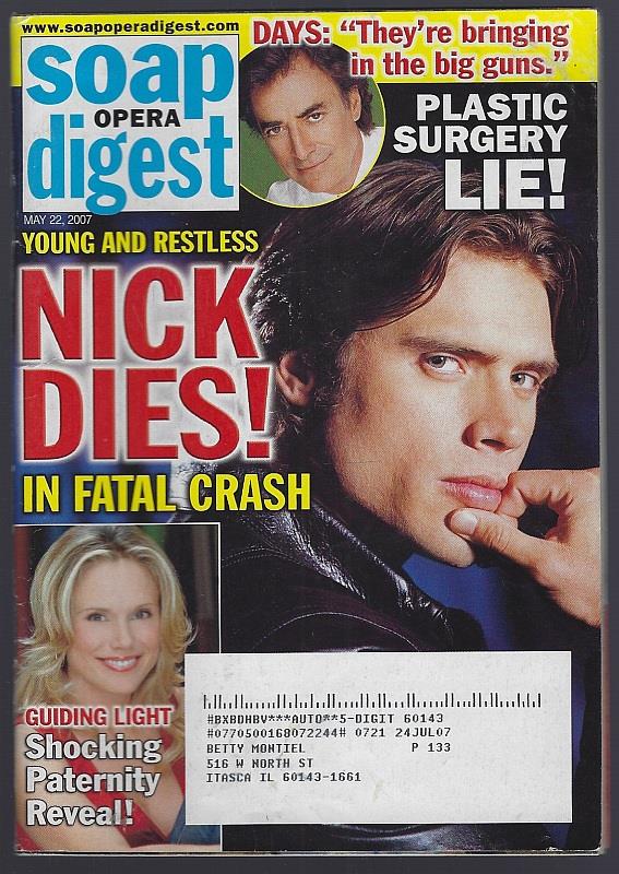 SOAP OPERA DIGEST MAY 22, 2007