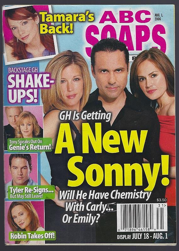 ABC SOAPS IN DEPTH MAGAZINE AUGUST 1, 2006