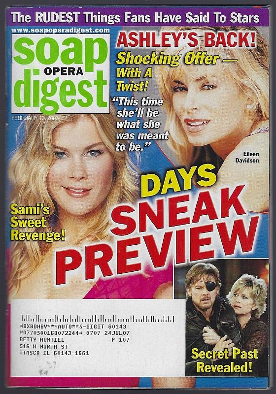 SOAP OPERA DIGEST FEBRUARY 13, 2007