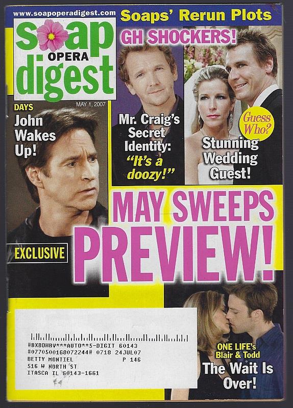 SOAP OPERA DIGEST MAY 1, 2007