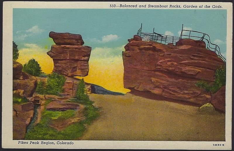 BALANCED AND STEAMBOAT ROCKS, GARDEN OF THE GODS, PIKES PEAK REGION, COLORADO