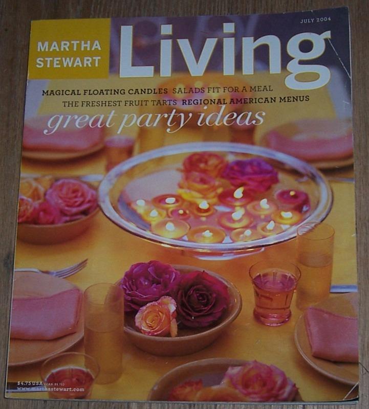 MARTHA STEWART LIVING MAGAZINE JULY 2004