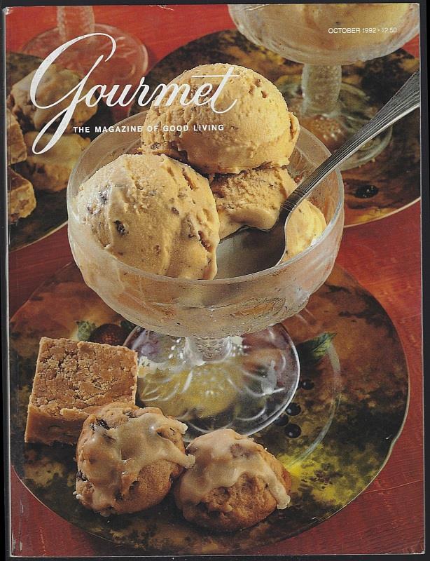 GOURMET MAGAZINE OCTOBER 1992 The Magazine of Good Living