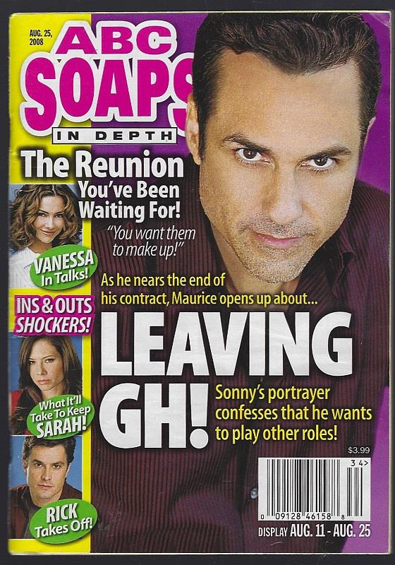 ABC SOAPS IN DEPTH MAGAZINE AUGUST 25, 2008