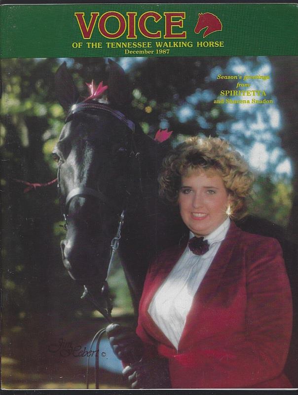 VOICE OF THE TENNESSEE WALKING HORSE MAGAZINE DECEMBER 1987
