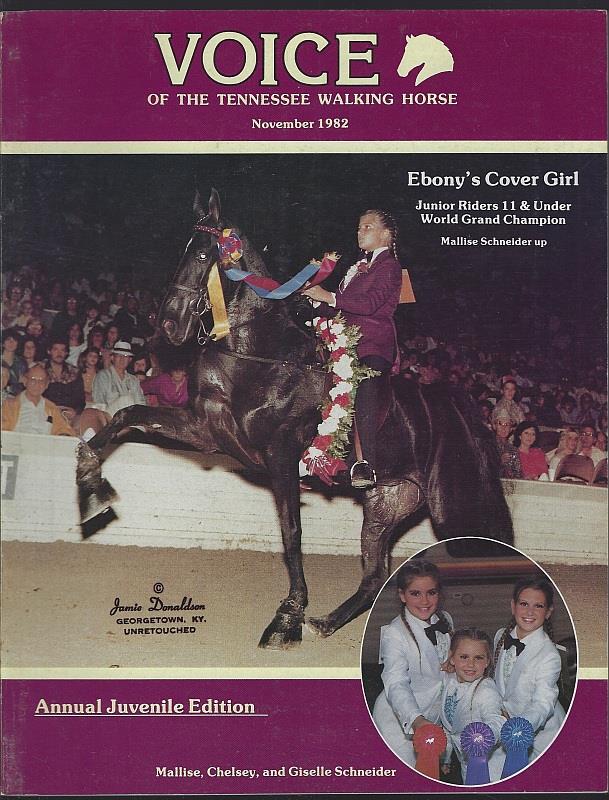 VOICE OF THE TENNESSEE WALKING HORSE MAGAZINE NOVEMBER 1982 Annual Juvenile Edition