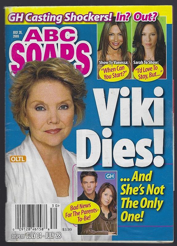 ABC SOAPS IN DEPTH MAGAZINE JULY 28, 2008