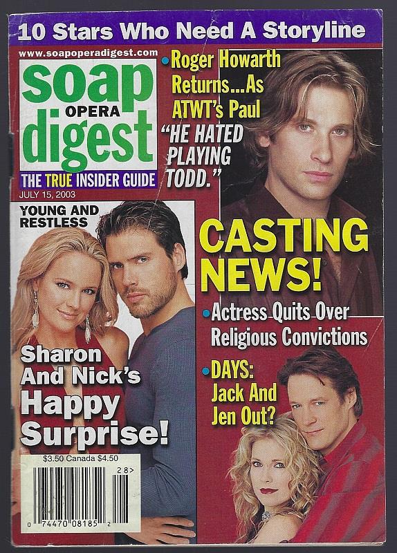 SOAP OPERA DIGEST JULY 15, 2003
