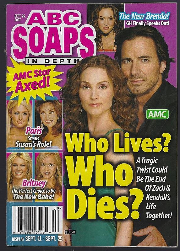 ABC SOAPS IN DEPTH MAGAZINE SEPTEMBER 25, 2007