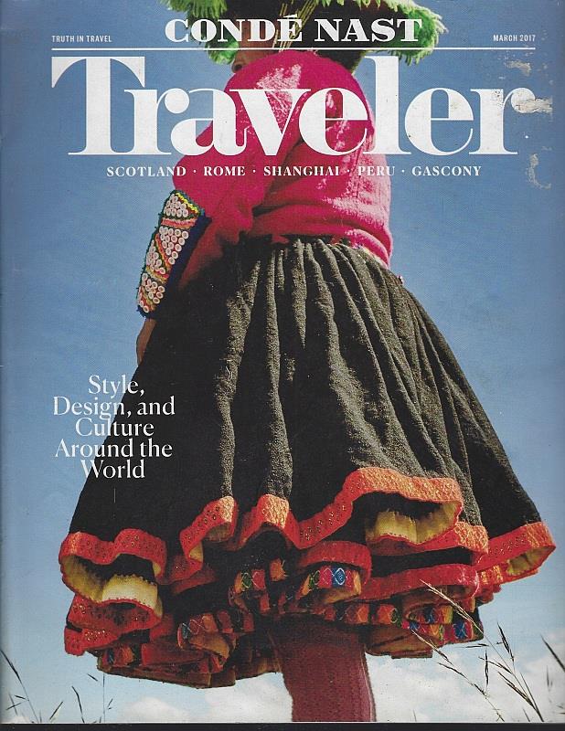 CONDE NAST TRAVELER MAGAZINE MARCH 2017
